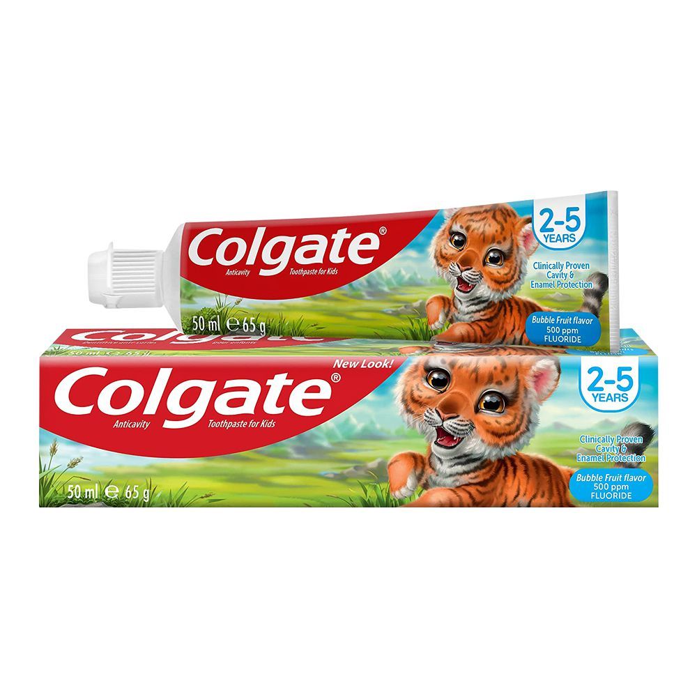 Colgate Junior 2-5 Year Bubble Fruit Tooth Paste, 50ml