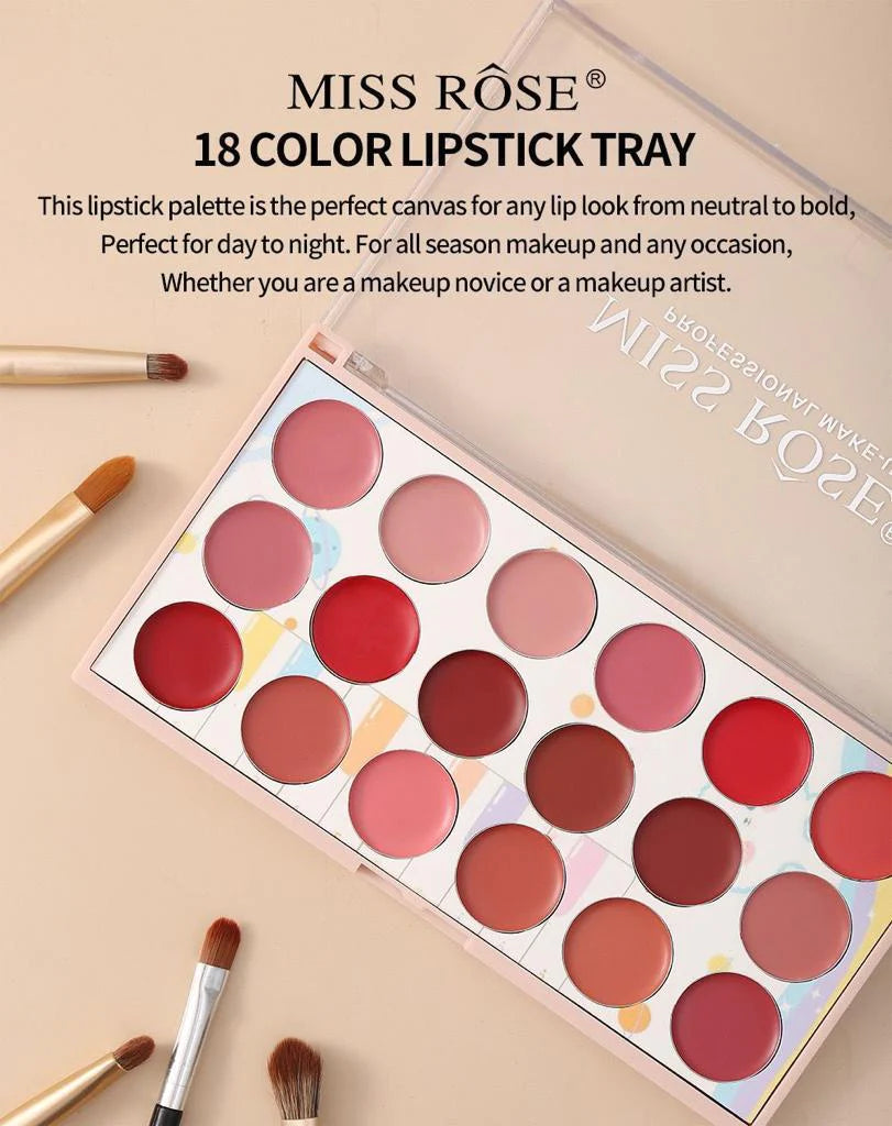 Miss Rose 18 Color Lipstick Kit