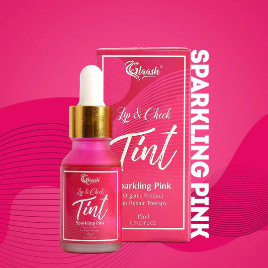 Glaash Lip & Cheek Tint Water Based Sparkling Pink 15ml