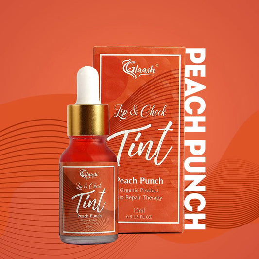 Glaash Lip & Cheek Tint Water Based Peach Punch 15ml