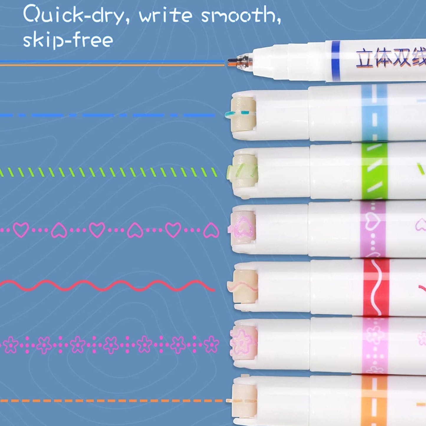 Linear Roller Highlighter Pen Set Art#GW-RH-01