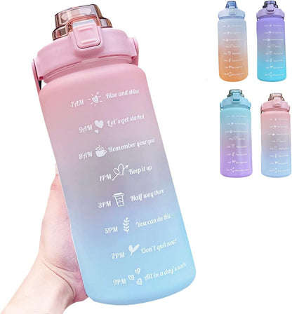 Three-piece Motivational Sports Water Bottles Set (2000ml, 850ml, 350ml)