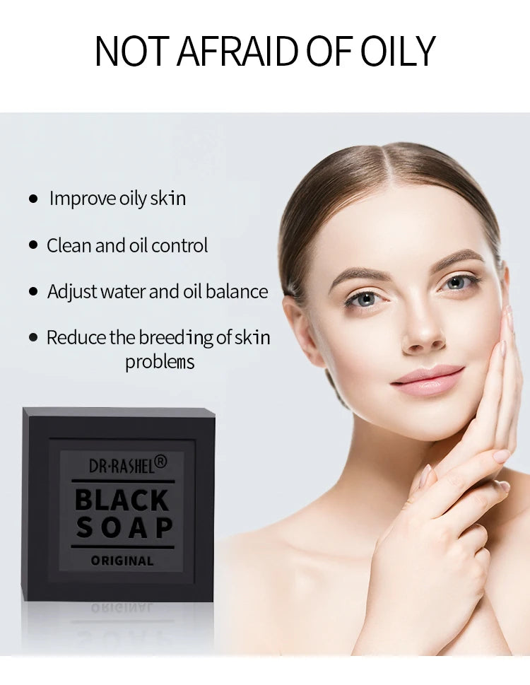 Dr.Rashel Deep Cleansing Charcoal Face Black Soap