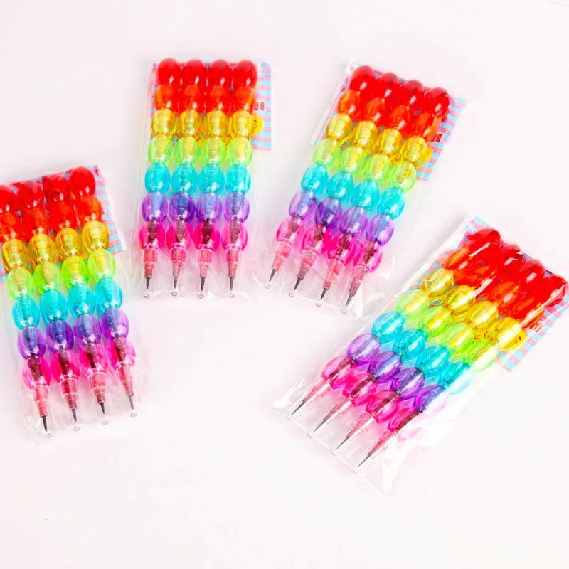 4Pcs/set Cute Candied Haws Non-sharpening Pencils Student Writing Pens School Office Supplies Pencil for Kids Stationery Gift