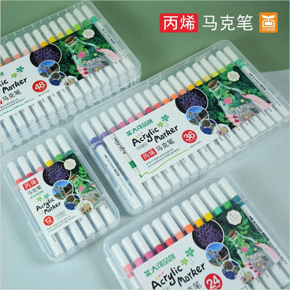Children's DIY Graffiti Painting Set Acrylic Mark Pen Colors Paint Art Supplies Marker Professional Markers for Drawing Color