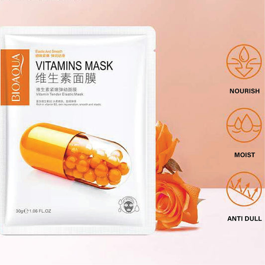 BIOAQUA Vitamins Tender Elastic Mask Face Sheet Mask