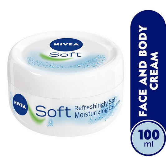 NIVEA Soft Moisturizing Cream, Refreshingly Soft, Jar 50ml / 100ml / 200ml
