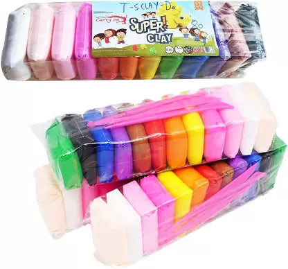 Multicolor Super Clay for kids (12 pcs)