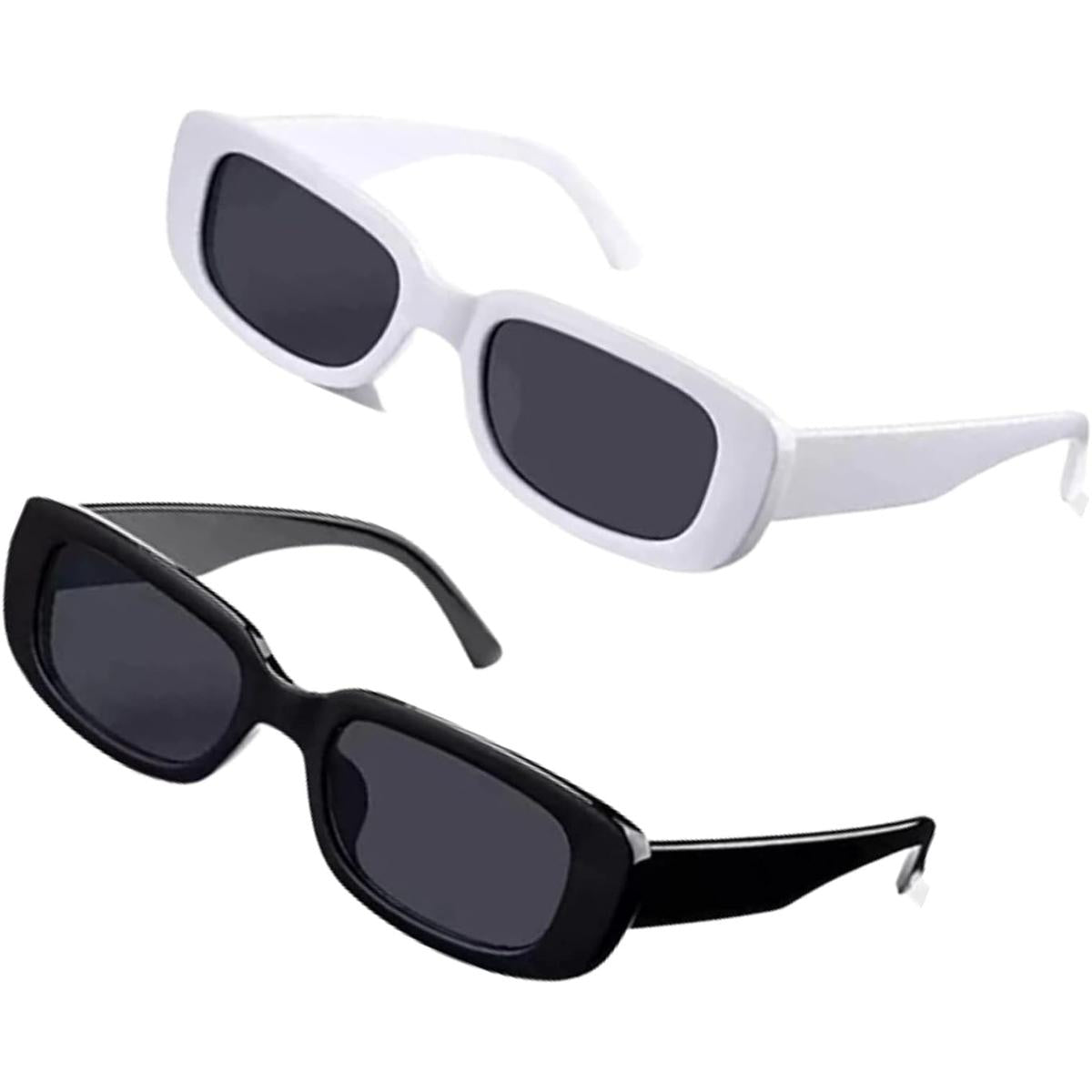 Classic Rectangle Leopard Frame Sunglasses For Women
