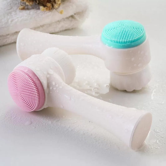 3D Double Sides Multifunctional Silicone Face Cleanser Facial Brush